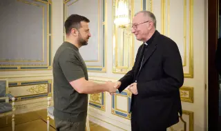 Зеленски се срещна с държавния секретар на Ватикана