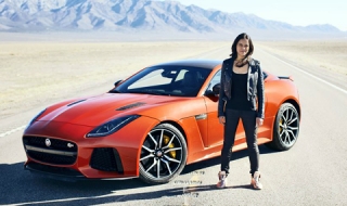 Мишел Родригес кара Jaguar с 320 км/ч