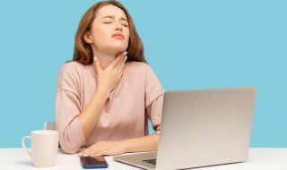 Работата от вкъщи води до проблеми с гърлото
