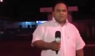 Репортер предвиди катастрофа секунди преди да се случи (ВИДЕО)