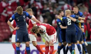 Финландия победи Дания в мача, който уплаши целия свят