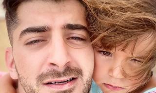 Сашо Кадиев на море с "малкото  русалче" (СНИМКА)