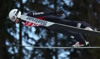 Владимир Зографски с убедително представяне в квалификациите на Световната купа по ски скок в Клингентал