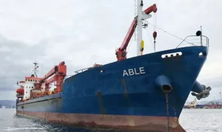 Корабът „ABLE“ напусна българската изключителна икономическа зона