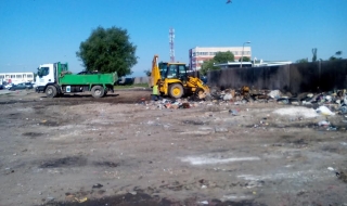 Премахнаха незаконно сметище