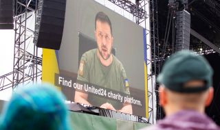 Зеленски отправи видеообръщение на музикален фестивал