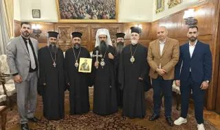 Meeting of His Holiness Bulgarian Patriarch Daniil with Metropolitan Gregory of the Antiochian Orthodox Church 