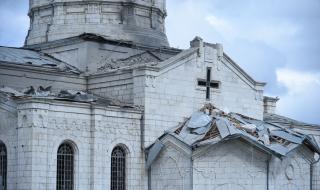 Арменска катедрала е силно повредена при сблъсъците