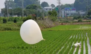 Северна Корея отново атакува Сеул с балони, натоварени с боклук