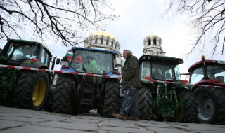 Тракторите влязоха в София