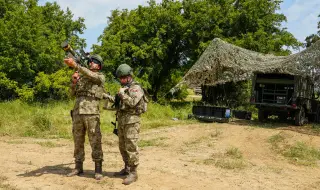 Вижте стрелбите на турската батарея за противовъздушна отбрана на полигона в Ново село СНИМКИ