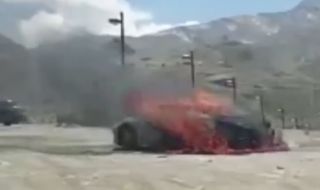 Хибриден Corvette изгоря по време на тестове (ВИДЕО)
