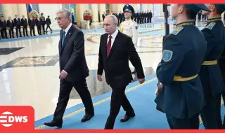 Путин е на посещение в Казахстан, среща се с президента Токаев