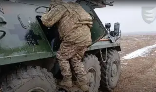 Bulgarian armored personnel carriers entered the Ukrainian 156th Brigade 