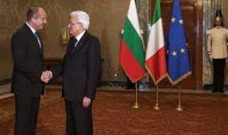 Румен Радев се среща с президента на Италия