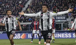 Ювентус измъкна важни три точки от Болоня в битката за Шампионска лига 