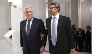 Външният министър на ОАЕ се срещна с италианския си колега по време на визитата си в Рим