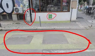 At least a dozen laws and regulations violated, and a municipal councilor got angry about easy parking in the blue zone of Sofia