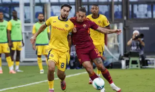 Рома триумфира над Верона и се изкачи на върха в Серия А