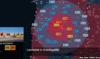 5.5 on the Richter scale shook Northern Chile 