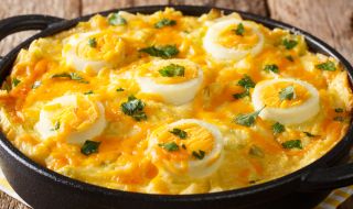 Рецепта за вечеря: Запеканка с варени яйца