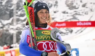 Federica Brignone won the first start of the season in alpine skiing 