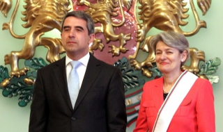 Ирина Бокова с орден "Стара планина"