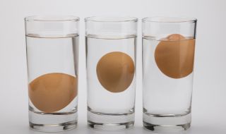 Бърз тест с чаша вода показва дали яйцата са пресни