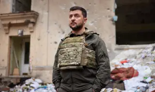 Володимир Зеленски посети фронта на Донецка област