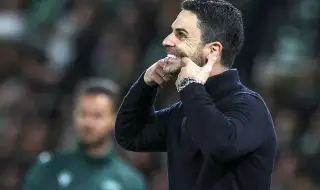 Треньорът на Арсенал за победата над Спортинг: Това е само първото полувреме