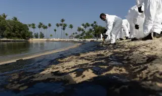 Singapore authorities struggle to clean up major oil spill 