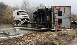 Тир се преобърна край Бели извор