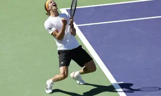 Александър Зверев с инфарктна победа и билет за осминафиналите на Индиън Уелс