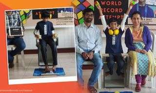 Индийско дете постави Гинес рекорд за едновременно подреждане на 3 кубчета на Рубик