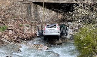 200 лева глоба за шофьора, паднал с колата си в река във Враца