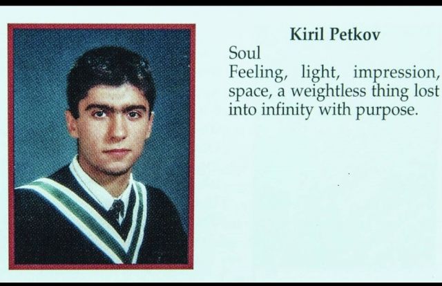 Вижте Кирил Петков като ученик през 1997 г.