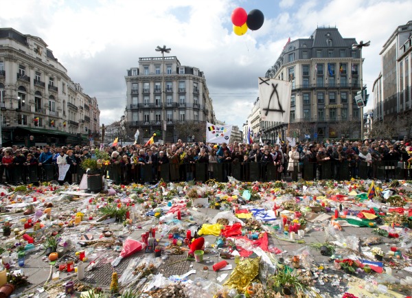 Шествие срещу терора в Брюксел (СНИМКИ)