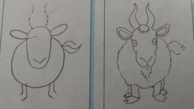 Как да нарисувате коза