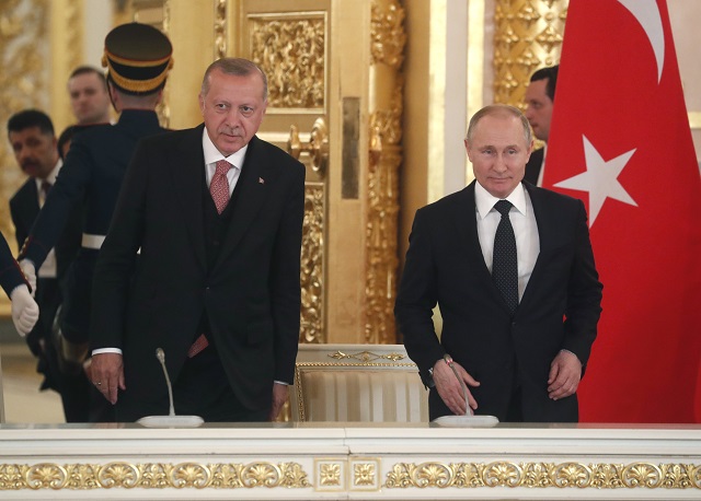 Ердоган към Путин: Ние сме стратегически партньори