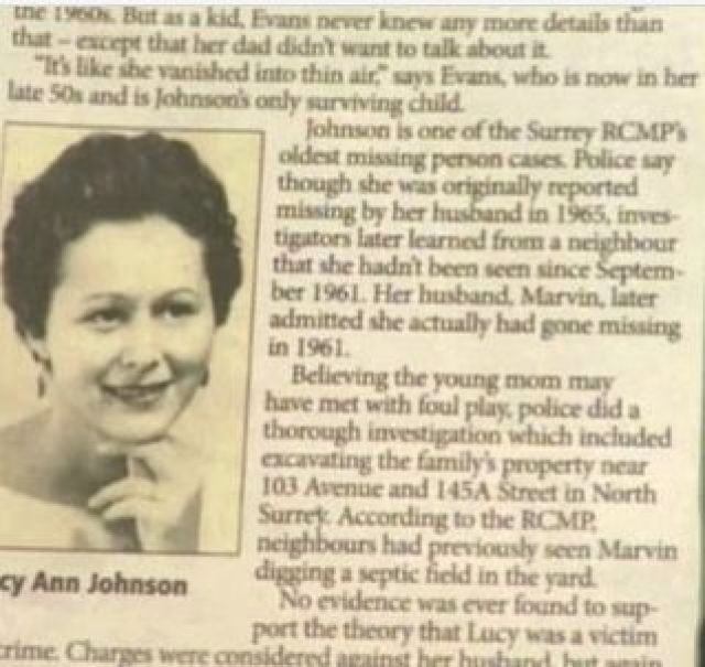 Жена изчезна мистериозно през 1961 година, а 52 години по-късно щерка ѝ разбра, че... 