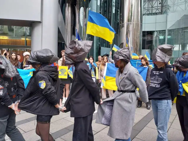 Проукраински митинг се проведе пред руското представителство в Тайван