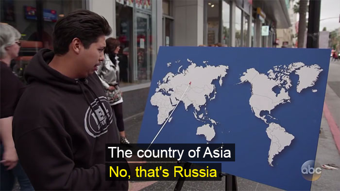 Американци не могат да назоват нито една държава на световната карта (ВИДЕО)