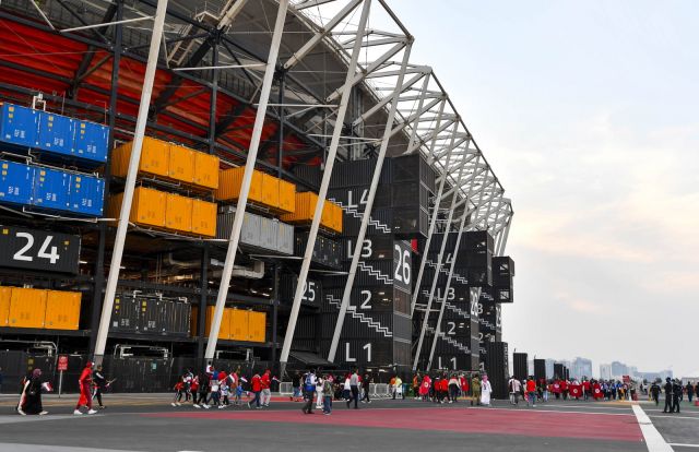 Сбогуваме се със стадиона от контейнери на Мондиал 2022