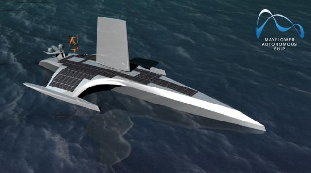  Автономният кораб-робот Mayflower потегли по море (ВИДЕО) 