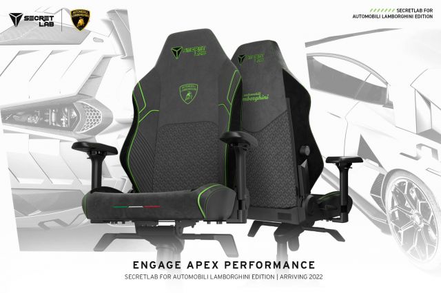  Lamborghini сподели гейминг столове с въглерод и алкантара 