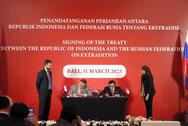 Индонезия и Русия подписаха споразумение за екстрадиция