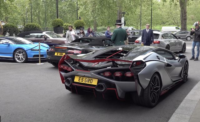  Lamborghini Sian провокира безпорядък в Лондон (ВИДЕО) 