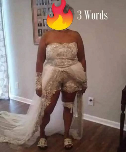 Сватбената рокля на булка потресе мрежата (СНИМКА)