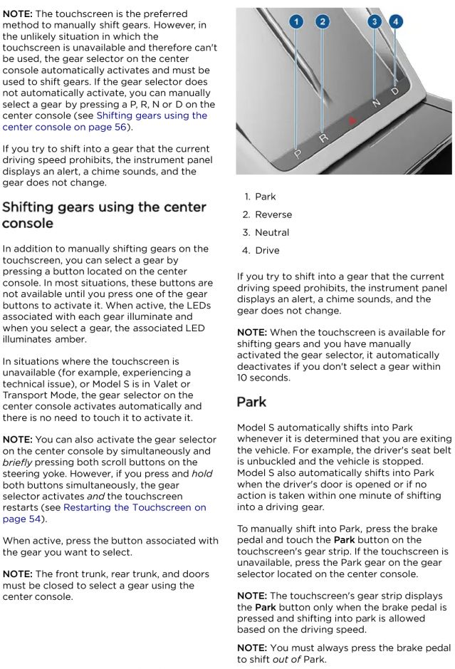  Скоростите на новата Tesla Model S могат да се включват по три разнообразни метода 