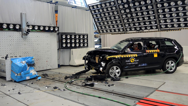 Първи краш тест на Skoda Kodiaq